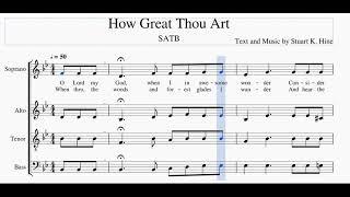 How Great Thou Art | SATB | All Parts | Traditional Hymn Style
