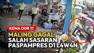 SALAH SASARAN MALING MALING GAGAL APES DAN SIAL | Rekaman CCTV