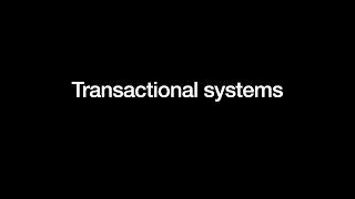 OLTP   Online Transactionable Systems