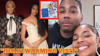 BEYONCE AND BLUE IVY'S HEARTWARMING VISIT TO ASHANTI AND NELLY AS THE WELCOME BABY BOY KAREEM