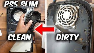 NASTY! How To Properly CLEAN Your PS5 SLIM & Install Your SSD…