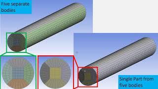 Design Modeler basic tutorial 11_ Forming a single Part from multiple bodies