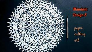 MANDALA DESIGN 8 / paper cutting art / rainbow art