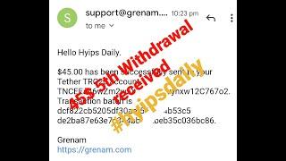 45$ Live proof! Grenam .com Earn 2% hourly for 100hrs. Best doubler hyip investment site #hyipsdaily