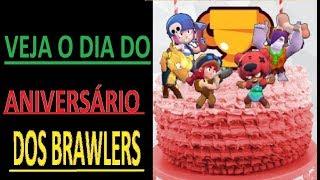 VEJA A DATA DE ANIVERSÁRIO DOS BRAWLERS- BRAWL STARS