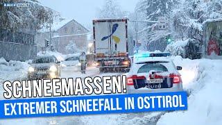 Extreme Schneemassen am 06.12.2020 in Osttirol: Schneechaos