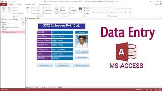 How to Create Data Entry Form in Microsoft Access | Data Entry in MS Access