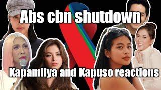 Kapamilya and Kapuso reactions on Abs-Cbn Shutdown