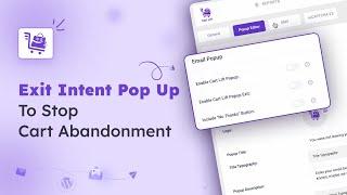 WooCommerce Exit Intent Popups To Reduce Cart Abandonment!