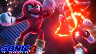 SONIC THE HEDGEHOG 3 NEW TV SPOT SHADOW VS KNUCKLES! [4K]