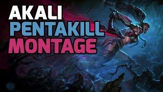 Akali pentakill montage season 6 - Akali penta compilation 2016