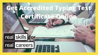 Typing Test Certificate for Employment