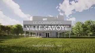 Le Corbusier - Ville Savoye. 3D rendering & animation.