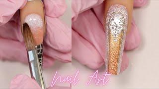 Uñas de Acrilico con Pigmentos  Nail Art