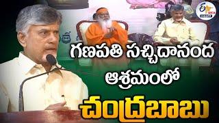 గణపతి సచ్చిదానంద ఆశ్రమంలో చంద్రబాబు | Chandrababu Visit to Sri Ganapati Sachchidananda Ashram :LIVE