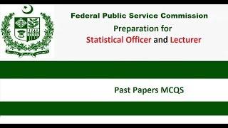 FPSC Jobs Statistical officer or Statistics Lecture syllabus preparation