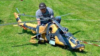 AMAZING HUGE RC MIL MI-24 / SCALE MODEL ELECTRIC HELICOPTER / FLIGHT DEMONSTRATION !!!