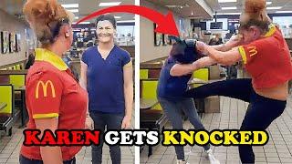 Crazy Karen gets INSTANT KARMA