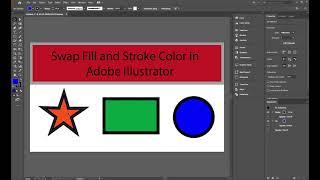 Swap the Fill and Stroke Color in Adobe Illustrator