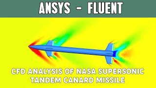 CFD validation of NASA supersonic tandem canard-controlled missile | Ansys Fluent and Workbench