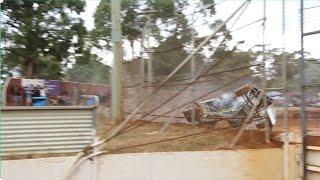 Adrian Redpath Big Crash At Sprint Car Tasmania Title 2023