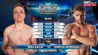 CAGE 58: Kallio vs DeVreught  (Complete MMA Fight)