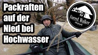 Packrafttour auf der Nied bei Hochwasser - GoPro Hero 6