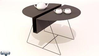 Coffee Table design in 3D Max Modelling Tutorial