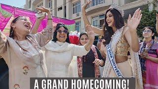 Sneak Peek Into Harnaaz Sandhu's Heartwarming Homecoming!