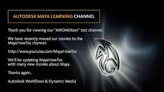 Welcome to the Autodesk Maya Learning Channel