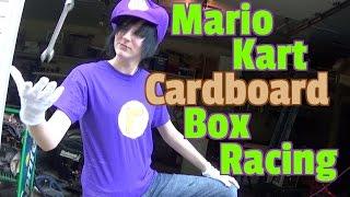 Mario Kart Cardboard Box Racing