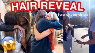 SURPRISING MY SISTERS WITH MY BLONDE HAIR...