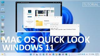 How To Enable macOS Quick Look Feature On Windows 11?