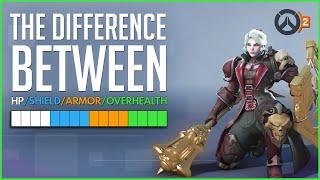 The Difference Between HP/SHIELDS/ARMOR/OVERHEALTH | Overwatch 2