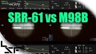BF4 Best Long Range Sniper - SRR-61 vs M98B Weapon Comparison | Stats & Bullet Drop