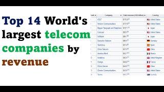 Top 14 #telecomunication companies worldwide based on revenue #Shorts #knwoledge