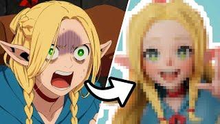 3D Character Time-lapse  Marcille Delicious In Dungeon  Dungeon Meshi 