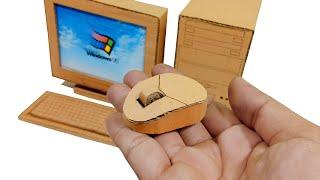 Как да си направим мишка с картон | Компютър с картонена мишка Най-малкият в света