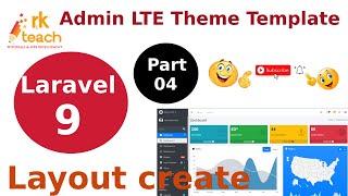 How to Install AdminLTE 3 Template in Laravel 9 | AdminLte Laravel 9 | AdminLTE Integrate [HINDI]