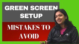 My Green Screen light setup- That worked for me!