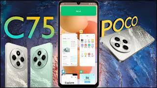 Poco C75 Full Screen Display Settings  Poco C75 me Side Back Button Set Kaise Kare