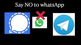 WhatsApp New policy | WhatsApp Vs Signal | WhatsApp Vs telegram in English