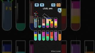 solve and solution water color sort game level 648