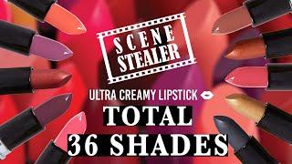 J.Cat Beauty Scene Stealer Ultra Creamy Lipstick - Tutorial & Swatches