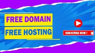 Free Domain and hosting 2024 life time