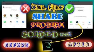 Alight Motion Not Showing In Share Option | Xml File Share Problem | Xml File Import Problem | Fixed