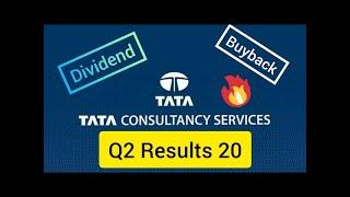 TCS Q2 Results 2020  Profit 7% लुढ़का  TCS Dividend Declared   TCS Buyback News   TCS Stock News