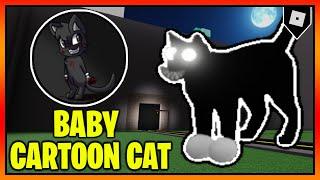 How to get the "BABY CARTOON CAT" BADGE + SKIN/MORPH in TREVOR CREATURES KILLER 2! || Roblox