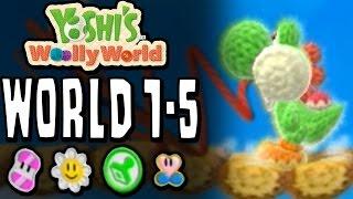 Yoshi's Woolly World: Level 1-5 | 100% (Sunny Flowers, Stamp Patches, Wonder Wools & Full Health)