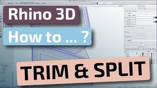 Rhino 3D  - Trim and Split